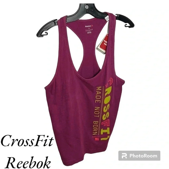 racerback tank top .Reebok  CrossFit  cotton  💯 ,
gym,activewear,NWT - Picture 1 of 11